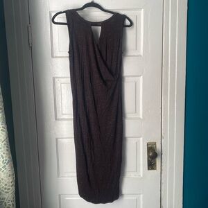 Dolan Charcoal Sleeveless Midi Dress